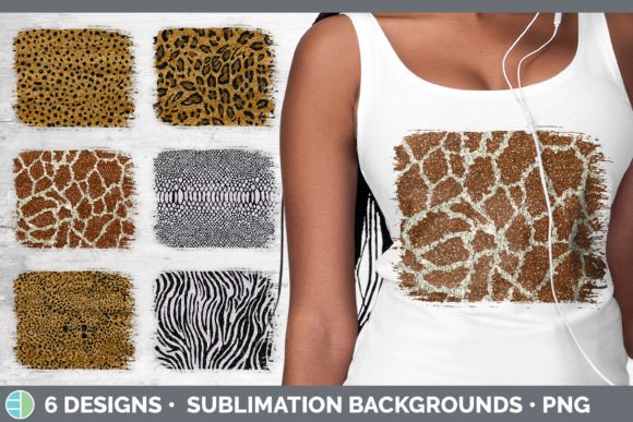 Animal Print Distressed Background | Gli: Your Sublimation Power Pack