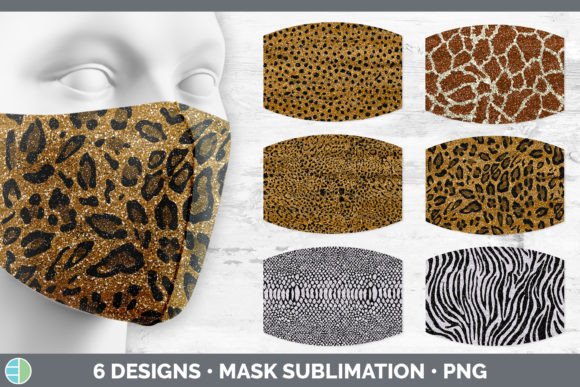 Animal Print Mask | Sublimation Glitter: Bold Design Assets