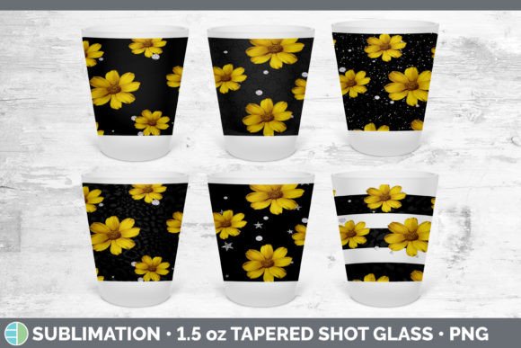 Black Animal Print Shot Glass Sublimation: Bold Design Files