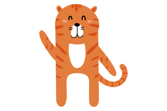 Cute Tiger Character: The Funny Baby Animal Font That Wins Hearts