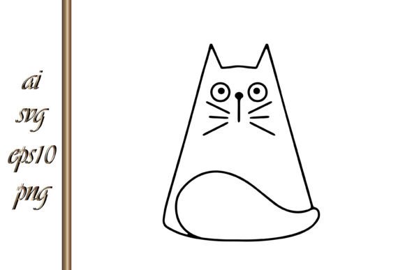 Doodle Cat Clipart Sketch Animal: Creative Vector Design