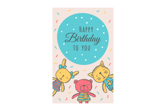 Happy Birthday Card with Cute Animal Toy: A Designer's Guide