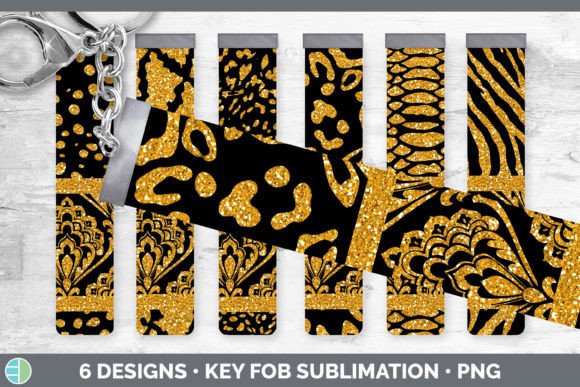 Orange Damask Key Fob | Glitter Animal P: A Designer's Deep Dive