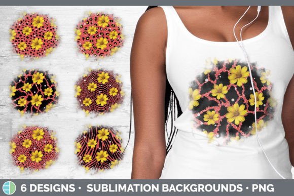 Red Animal Print Background | Grunge Sublimation Design
