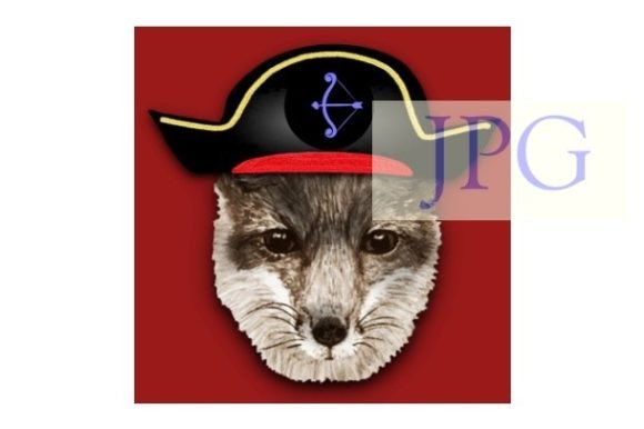 Unleash Creative Charm with Fox Pirate Watercolor Wild Animal Print