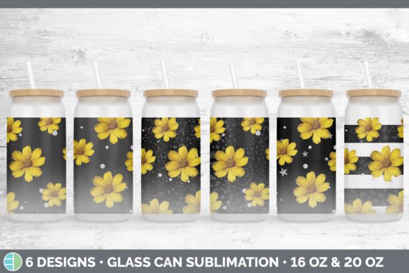 Unleash Your Creativity with Black Animal Print Glass Can