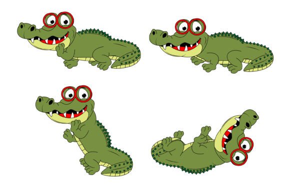Unleashing Playful Branding with Cute Crocodile Cartoon Graphics