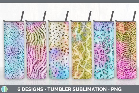 Wild Style Meets Digital Magic: The Iridescent Animal Print Tumbler Sublimat